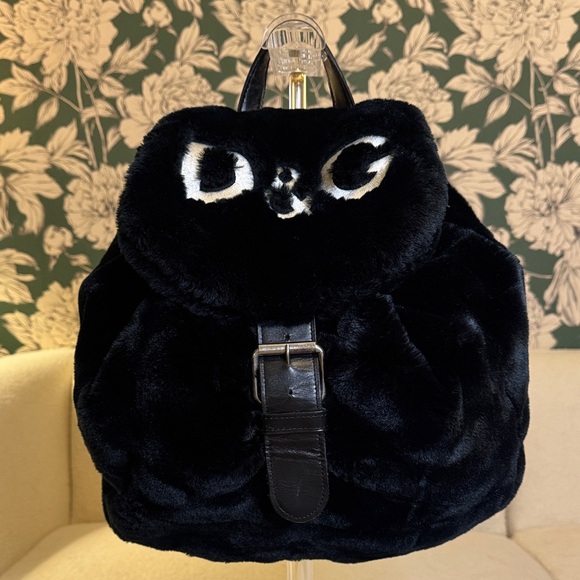 Dolce & Gabbana Handbags - Dolce & Gabbana Authentic Black Fur Backpack